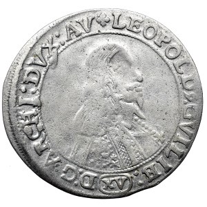 Austria, Biskupstwo Ołomuniec, Leopold Wilhelm, 15 krajcarów 1661r.