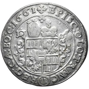 Austria, Biskupstwo Ołomuniec, Leopold Wilhelm, 15 krajcarów 1661r.
