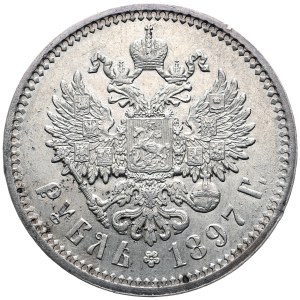 Russia, Nicholas II, Ruble 1897 AГ, St. Petersburg