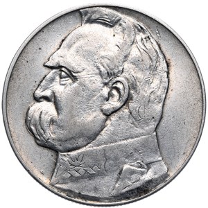 Second Republic, 10 zloty 1934 Pilsudski, official eagle