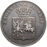 Powstanie Listopadowe, 5 złotych 1831 KG, bez kreski ułamkowej, Warszawa. Rzadkość !!!