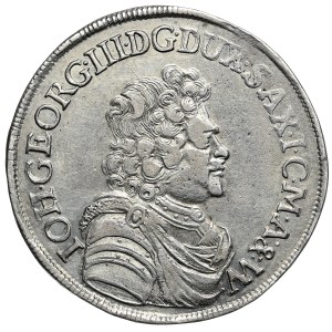 Niemcy, Saksonia, Jan Jerzy III, 2/3 talara (gulden) 1689 IK, Drezno