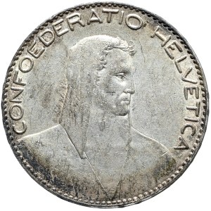 Szwajcaria, 5 Franków, 1922r. B, Berno, rzadki rocznik