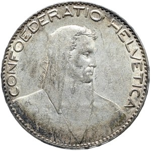 Switzerland, 5 Francs, 1922 B, Bern, rare vintage