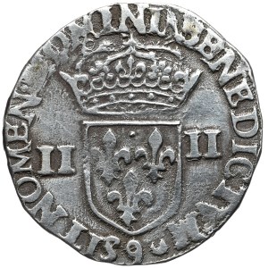 Henryk III Walezy, 1/4 ecu 1588, Rennes