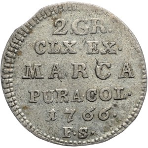 Stanislaw August Poniatowski, dwugrosz (half gold) 1766 FS, Warsaw