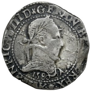 Henry of Valois, franc 1580 K, Bordeux