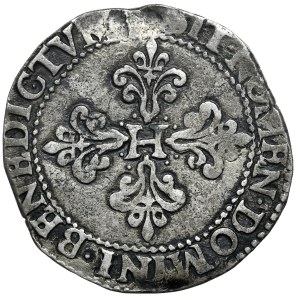 Henryk Walezy, frank 1580 K, Bordeux