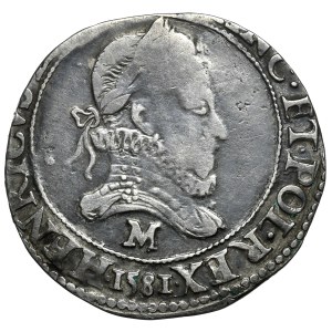 Henryk Walezy, frank 1581 M, Tuluza