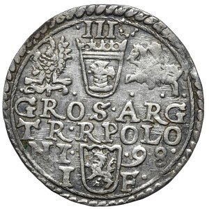 Zygmunt III Waza, trojak 1598, Olkusz
