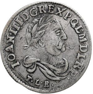 John III Sobieski, sixpence 1683, Bydgoszcz, Leliwa coat of arms