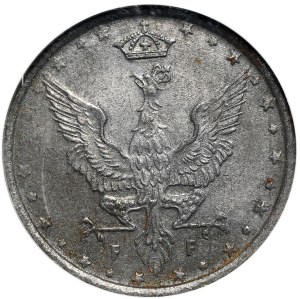 Kingdom of Poland, 10 fenig 1917, inscription near edge. Rare