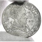 Zygmunt II August, trojak portretowy 1562, Wilno, LIT/LITV. Połyskowy