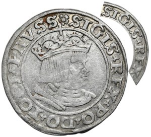 Zygmunt I Stary, grosz 1530 Toruń, SIGIS bez I. Rzadkość