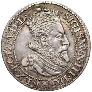 Zygmunt III Waza, szóstak 1599, Malbork, mała głowa