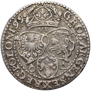 Sigismund III Vasa, sixpence 1599, Malbork, small head