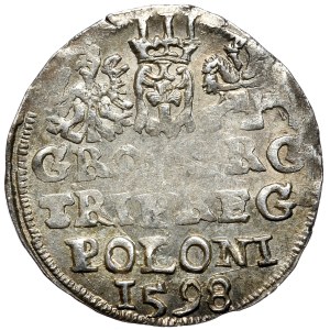 Zygmunt III Waza, Trojak 1598, Lublin - pełna data, Iger nieopisany