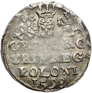Sigismund III Vasa, Trojak 1598, Lublin - full date, Iger undescribed