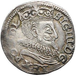 Zygmunt III Waza, Trojak, 1598, Lublin, pełna data. Jedyny z legendą REX PO