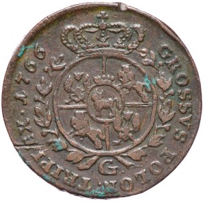 Stanislaw August Poniatowski, trojak 1766 g, Krakow