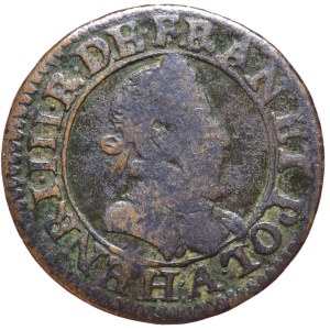 Henryk Walezy, double tornois 1587 A, Paryż