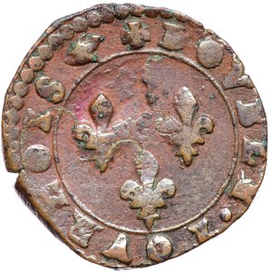 Henry of Valois, double tornois without date, Paris