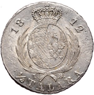 Principality of Warsaw, Frederick Augustus I, 1/3 thaler 1812