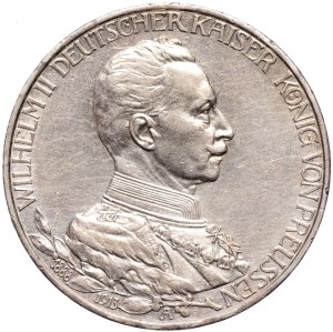 Germany, Prussia, 3 marks 1913 A, Berlin, 25 years of Wilhelm II's reign