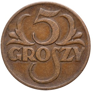 Second Republic, 5 pennies 1934, rarest vintage