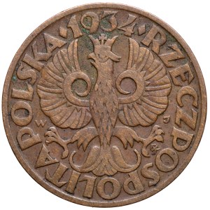 Second Republic, 5 pennies 1934, rarest vintage