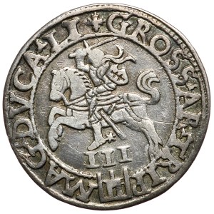 Zygmunt II August, trojak 1562 Wilno, LI/LI