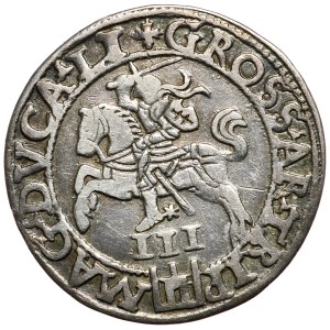 Sigismund II Augustus, trojak 1562 Vilnius, LI/LI