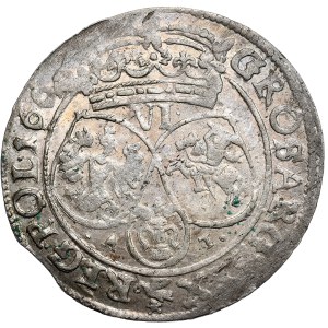 Jan Kazimierz, szóstak 1662 AT, Bydgoszcz, brak ostatniej cyfry daty. Ciekawy