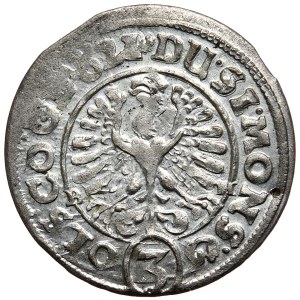 Silesia, Duchy of Ziębice-Olesnica, Henry Wenceslas and Charles Frederick, 3 Krajcary 1621 BH, Olesnica