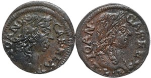 Set of 2 Lithuanian shekels (boratins) of 1661 vintage, beautiful