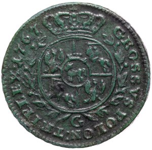 Stanislaw August Poniatowski, trojak 1767 G, Warsaw