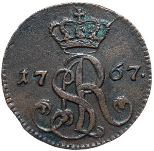 Stanislaw August Poniatowski, 1767 g penny, Cracow, ex Gorzkowski
