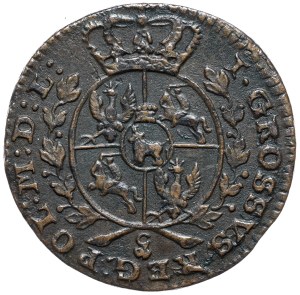 Stanislaw August Poniatowski, 1767 g penny, Cracow, ex Gorzkowski