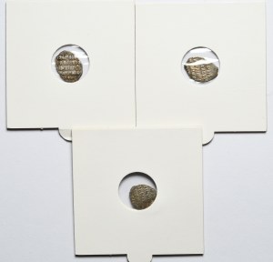 Russia, Mikhail Romanov, set of 3 teardrop kopecks