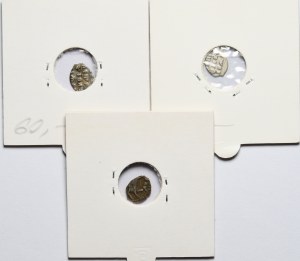 Russia, Peter I, Set of 3 teardrop kopecks