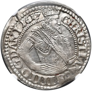Denmark, Krystian IV, 1 mark 1617, Copenhagen