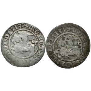 Zestaw 2 półgroszy 1513, Wilno. Rzadkie odmiany