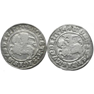 Zestaw 2 półgroszy 1513-1514, Wilno, data skrócona i pełna