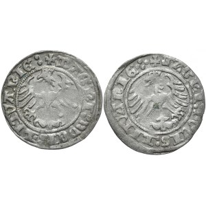Zestaw 2 półgroszy 1513-1514, Wilno, data skrócona i pełna