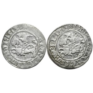 Zestaw 2 półgroszy 1515, Wilno, w tym desrukt