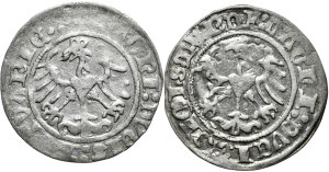 Set of 2 half-pennies 1515, Vilnius, including desrukt