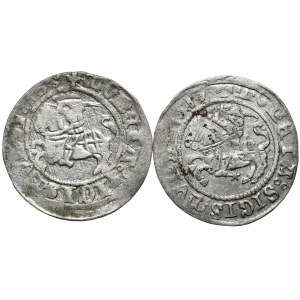 Set of 2 half-pennies 1516-1517, Vilnius, rarer vintages