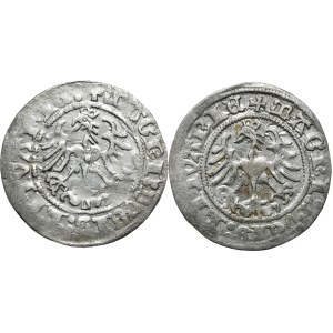 Set of 2 half-pennies 1516-1517, Vilnius, rarer vintages