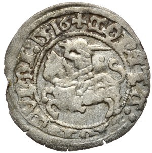 Sigismund I the Old, half-penny 1516, Vilnius, dot behind Pogon. Rare