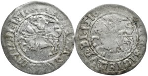 Set of 2 half-pennies 1518, Vilnius, Pogon without, and with sword scabbard